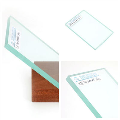 6.76mm / 8.76mm Clear Soundproof Laminated Glass A Grade untuk jendela / pintu