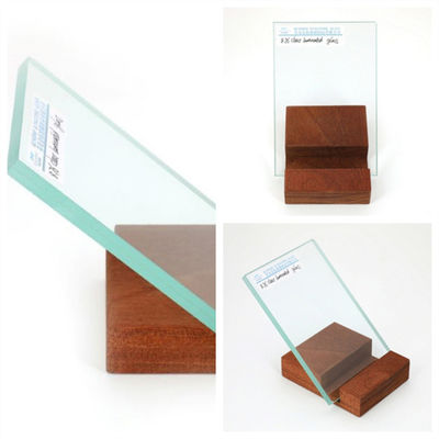 4mm+4mm Clear Safety Float Laminated Glass Untuk Balustrade Pintu Pintu Pintu