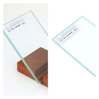 6+6mm Sound Control Glass A Grade Clear Laminate Glass Untuk Jendela / Pintu