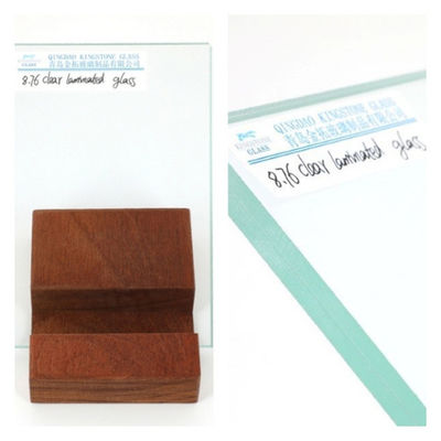 5mm + 5mm Kaca Laminasi Custom Clear A Grade CE Standar AS/NZS 2208