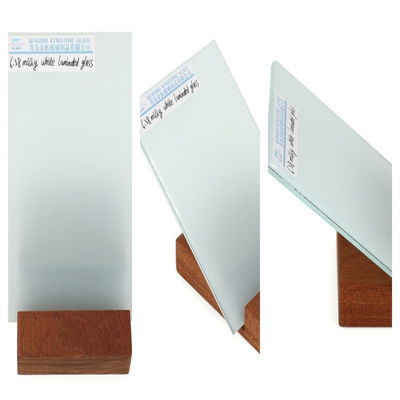 3+3mm Milky White Laminated Glass A Grade CE AS/NZS 2208 Sertifikasi SGS