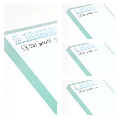 Keamanan Tinggi Kaca Laminasi Jelas Ketebalan 4,38mm - 25,52mm Kaca Terapung Dan PVB
