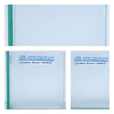 Jelas / Opaque Float Louver Kaca persegi panjang Jalousie Jendela Kaca Slate